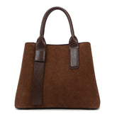 Sacs à main Sac à bandoulière givré Grande capacité Sac de bureau simple Cuir souple de haute qualité